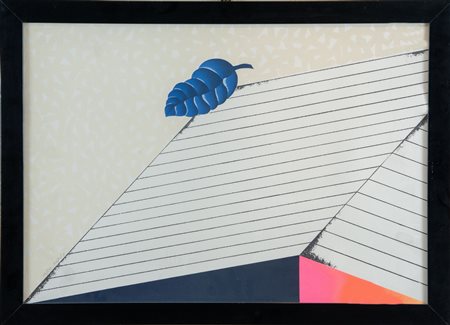 CONCETTO POZZATI (Vò 1935 - Bologna 2017). "Senza titolo". Litografia a...