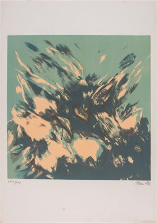 MATTIA MORENI (Pavia 1920 - Brisighella 1999). "Senza titolo", 1983. Cm...