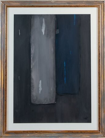 UMBERTO NIGI (1945). "Senza titolo". Tecnica mista su carta. Cm 70x50. Opera...