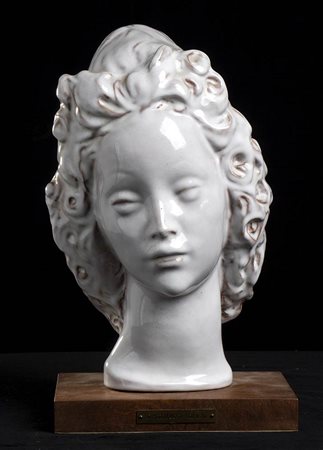 DOMENICO MATTEUCCI (19141991) FEMALE HEAD BERTOLAMI FINE ARTS