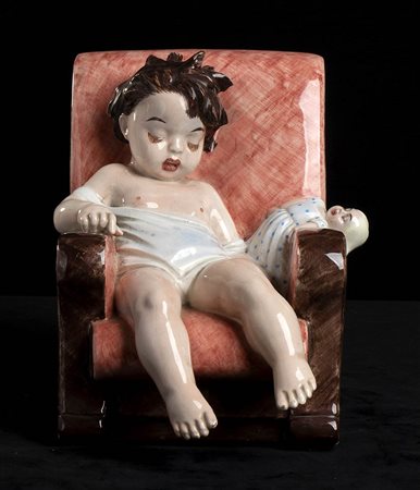 V.B. MILANO    - BABY ON ARMCHAIR
