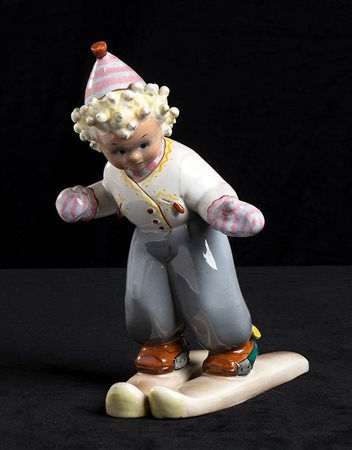 TOSIN - BLOND CURLY HAIR SKIER