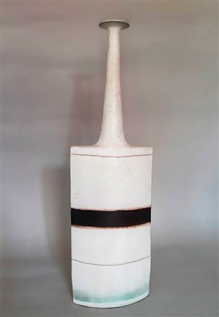 BRUNO GAMBONE(1936-) - TWO-COLOUR GRES VASE