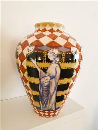 ROBERTO ROSATI-LA FIAMMA ROMA  - CERAMIC VASE - PICENA MANUFACTURE