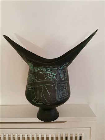 SALVATORE MELI(1929-2011) - TERRACOTTA VASE, 1965 CA