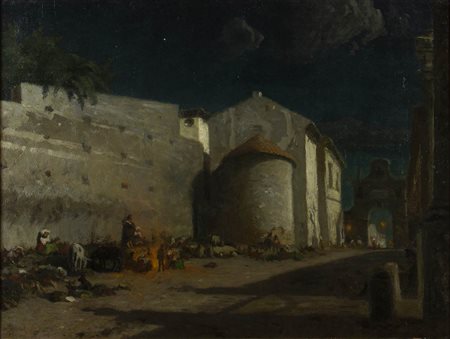 OLOF PER ULRIK ARBORELIUS<br>Orsa, 1842 - Stoccolma, 1915 - Albano Laziale, Porta Romana a Villa Altieri