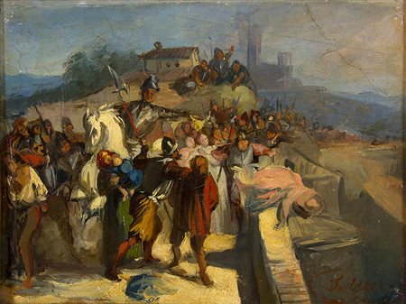 STEFANO USSI<br>Firenze, 1822 - 1901 - L’assedio di Firenze