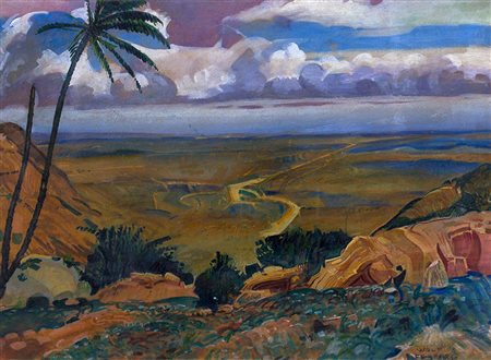 TEODORO WOLF FERRARI<br>Venezia, 1878 - San Zenone degli Ezzelini, 1945 - Paesaggio 