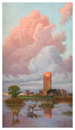 PIETRO BARUCCI<br>Roma, 1845 - 1917 - Ninfa, 1905