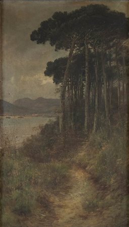 HENRY MARKO<br>Firenze, 1855 - Lavagna, 1921 - Paesaggio