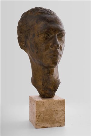 FRANCESCO MESSINA<br>Linguaglossa, 1900 - Milano, 1995 - Ritratto di giovane