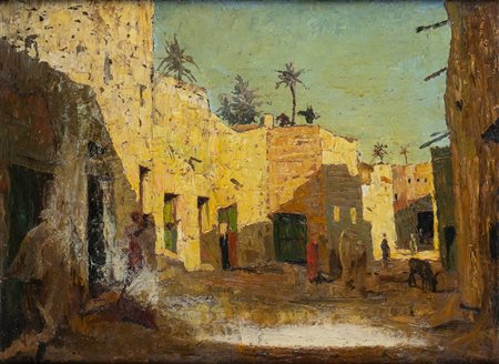 GIUSEPPE AMISANI<br>Mede Lomellina, 1881 - Portofino, 1941 - Scena orientale