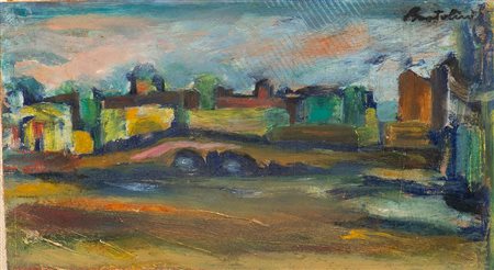 LUIGI BARTOLINI<br>Cupramontana, 1892 - Roma, 1963 - Paesaggio urbano