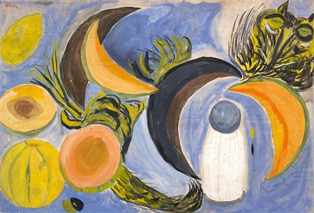 CARLO LEVI<br>Torino, 1902 - Roma ,1975 - La bottiglia di latte