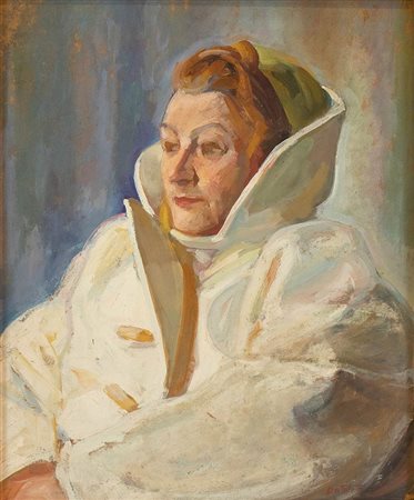 NINO BERTOLETTI<br>Roma, 1889 - 1971 - Ritratto di Pasquarosa, 1932
