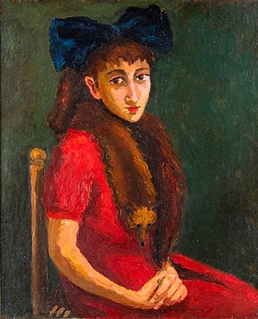 KATY CASTELLUCCI<br>Laglio, 1905 - Roma, 1985 - Ritratto di Titina Maselli, 1942