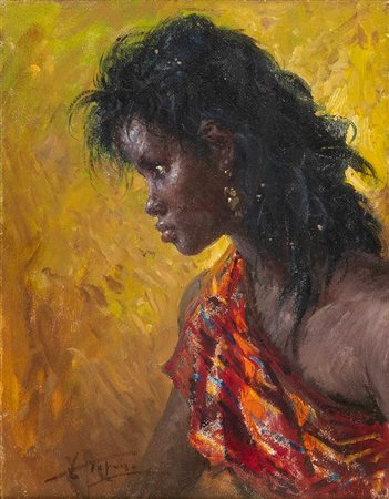 CLEMENTE TAFURI<br>Salerno, 1903 - Genova Pegli, 1971 - Ragazza africana