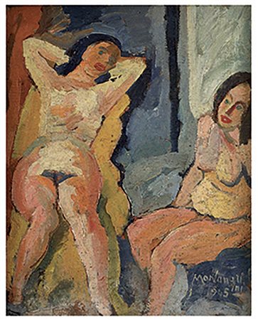 LUIGI MONTANARINI<br>Firenze, 1906 - Roma, 1998 - Nudi femminili, 1945