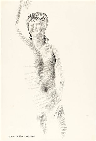 EMILIO GRECO<br>Catania, 1913 - Roma, 1995 - Figura di donna, 1957