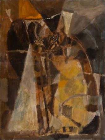 PIERO SADUN<br>Siena, 1919 - 1974 - Gatto