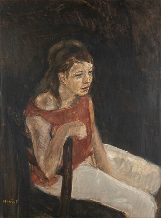 MARCELLO MUCCINI<br>Roma, 1926 - 1978 - Ragazza seduta