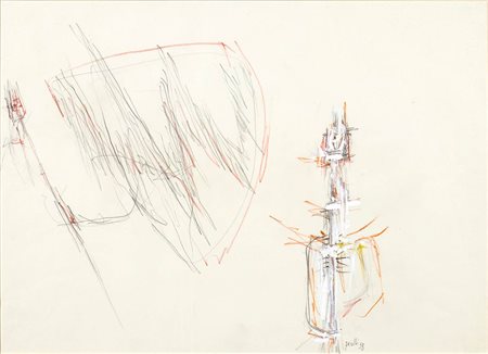 ACHILLE PERILLI<br>Roma, 1927 - Senza titolo, 1958