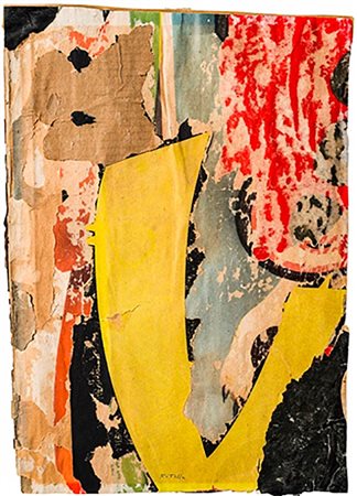 MIMMO ROTELLA<br>Catanzaro, 1918 - Milano, 2006 - Senza titolo, 1957 circa