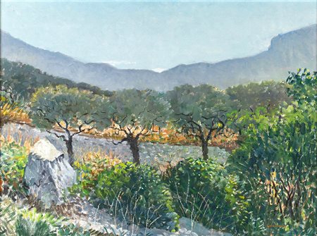 GIOVANNI COLACICCHI<br>Anagni, 1900 - Firenze, 1992 - Uliveto lucano, 1973