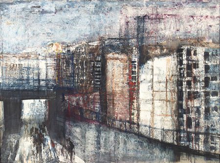 RENZO VESPIGNANI<br>Roma, 1924 - 2001 - Senza titolo, 1958