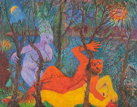 ANTONIETTA RAPHAËL MAFAI<br>Kovno, 1895 - Roma, 1975 - Er e Tamar, 1967 circa