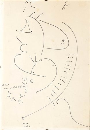 SEBASTIANO CARTA<br>Priolo Gargallo, 1913 - Roma, 1973 - Come un’architettura, 1967