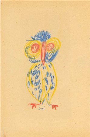 ENRICO BAJ<br>Milano, 1924 - Vergiate, 2003 - Gufo