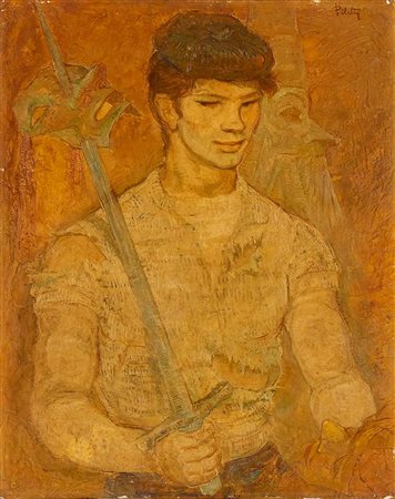 ARTURO PILETTI<br>Italia, 1922 - 1988 - Ragazzo con la spada, 1960