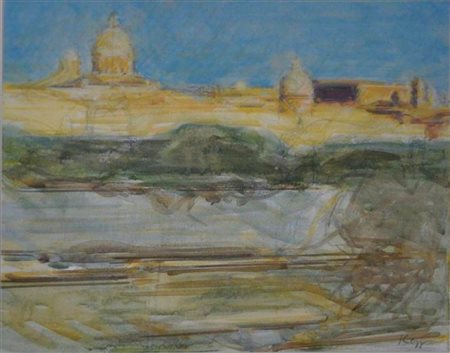 DIETER KOPP<br>Prien am Chiemsee, 1939 - Cupole da Lungotevere Mellini - giorno, 1996