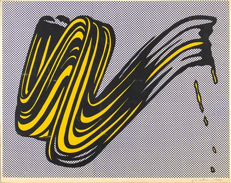 ROY LICHTENSTEIN<br>New York, 1923 - 1997 - Brushstroke,1965