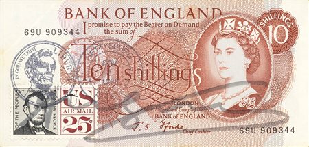 ANDY WARHOL<br>Pittsburgh, 1928 - New York, 1987 - Ten Shillings, Anni ‘60