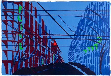 TITINA MASELLI<br>Roma, 1924 - 2005 - Strada blu, 1978
