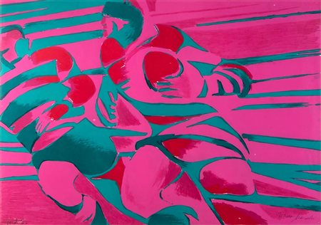 TITINA MASELLI<br>Roma, 1924 - 2005 - Rugby rosa