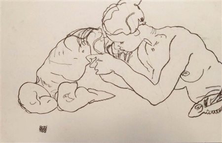 AFTER EGON SCHIELE - Ragazze che si baciano, 1990