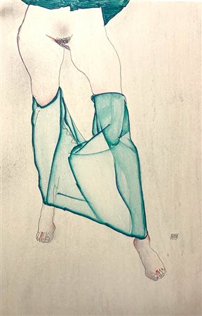 AFTER EGON SCHIELE - Nudo femminile stante, 2007