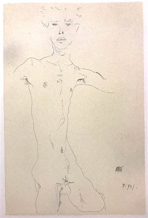 AFTER EGON SCHIELE - Uomo nudo stante, 2007