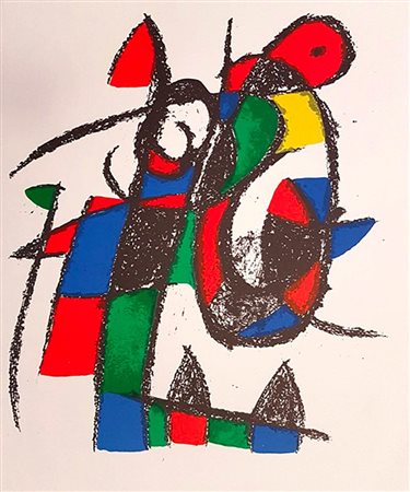 JOAN  MIRÓ - Mirò Lithograph II Plate II, 1975
