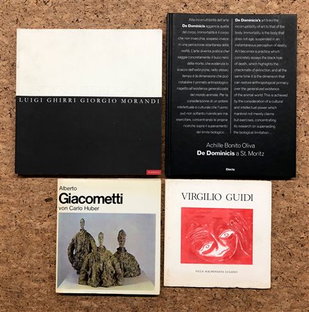 AUTORI VARI (GIACOMETTI, GUIDI, MORANDI, DE DOMINICIS) - Lotto unico composto da 4 cataloghi