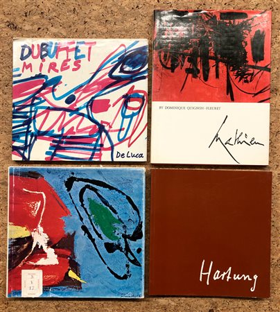 INFORMALE FRANCESE (DUBUFFET, SCHNEIDER, HARTUNG, MATHIEU) - Lotto unico di 4 cataloghi