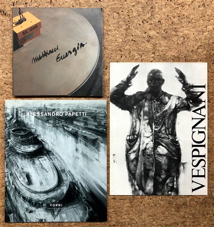 ARTISTI ITALIANI DEL DOPOGUERRA (PAPETTI, VESPIGNANI, MATTIACCI) - Lotto unico di 3 cataloghi