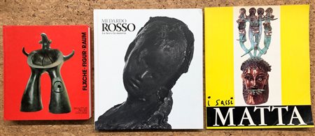 SCULTURA (ROSSO, MATTA, AUTORI VARI) - Lotto unico di 3 cataloghi