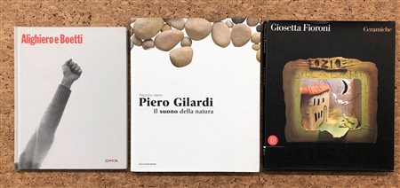 ARTE ITALIANA DEL DOPOGUERRA (BOETTI, FIORONI, GILARDI) - Lotto unico di 3 cataloghi