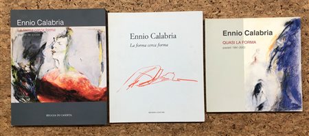 ENNIO CALABRIA - Lotto unico di 3 cataloghi