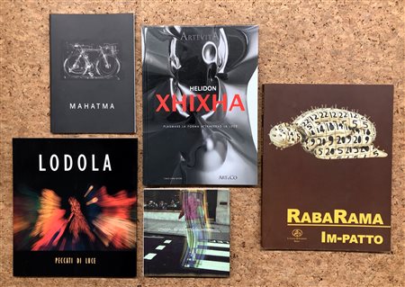 ARTE ITALIANA DEL DOPOGUERRA (GALIMBERTI, RABARAMA, MAHATMA, LODOLA, XHIXHA) - Lotto unico di 5 cataloghi