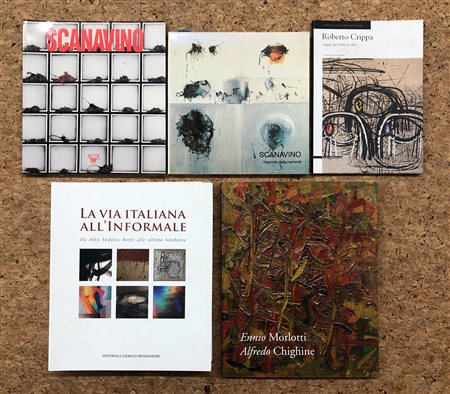 INFORMALE ITALIANO (CRIPPA, SCANAVINO, MORLOTTI, AUTORI VARI) - Lotto unico di 5 cataloghi